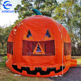 Pumpkin Bouncer Castle Inflatable Jumping Castle For Halloween AMBC1-2
