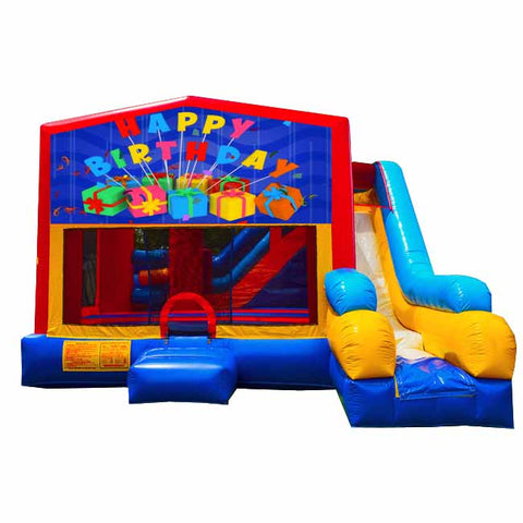 Happy Birthday Bounce House With Slide