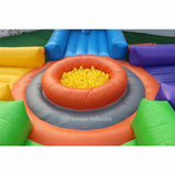 Cheap customized inflatable hippo chow down game AMIG0028