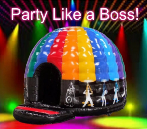 Disco Bouncer castle Inflatable Jumping House  AMBH0100-1