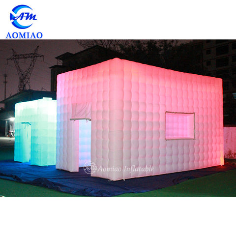 LED White Inflatable Marquee Cube Tent