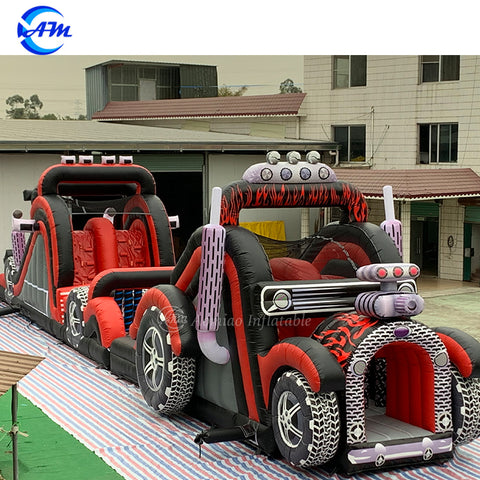 Race Car Inflatable Obstacle Course AMOB20